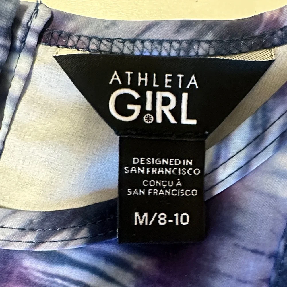 Athleta Girl Blue and Purple Patterned Romper - Picture 2 of 9